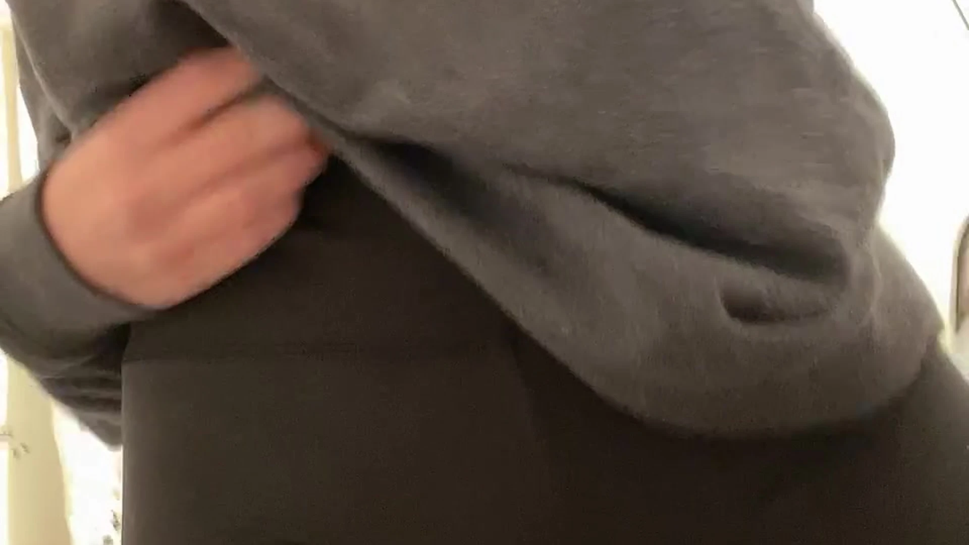 sexy Danni Meow pulling up her cloth to expose her small tits