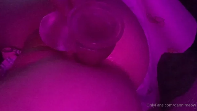 Danni Meow solo leaked video masturbating with a dildo in her pussy