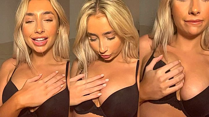 Lillian Phillips rubbing on her tits in newly leaked video