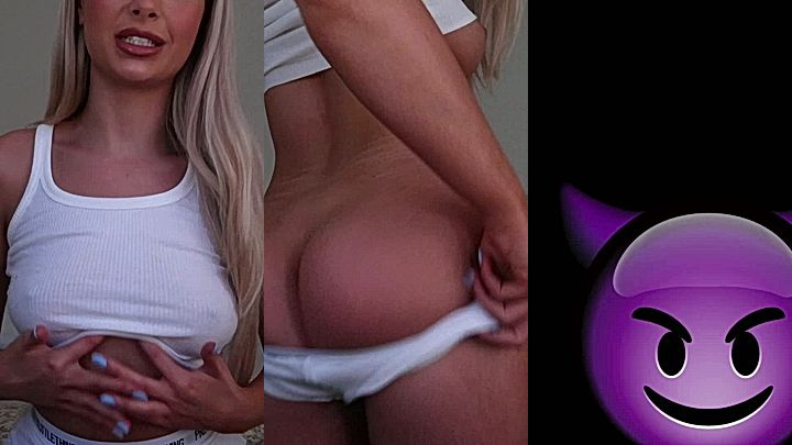 Lillian Phillips squeezing her tits and shaking her ass in leaked video