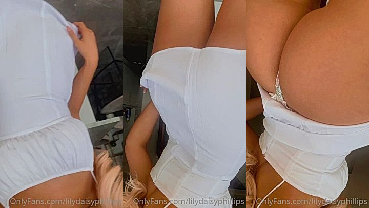 Lillian Phillips taking a video of her ass